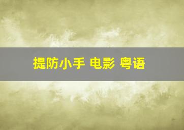 提防小手 电影 粤语